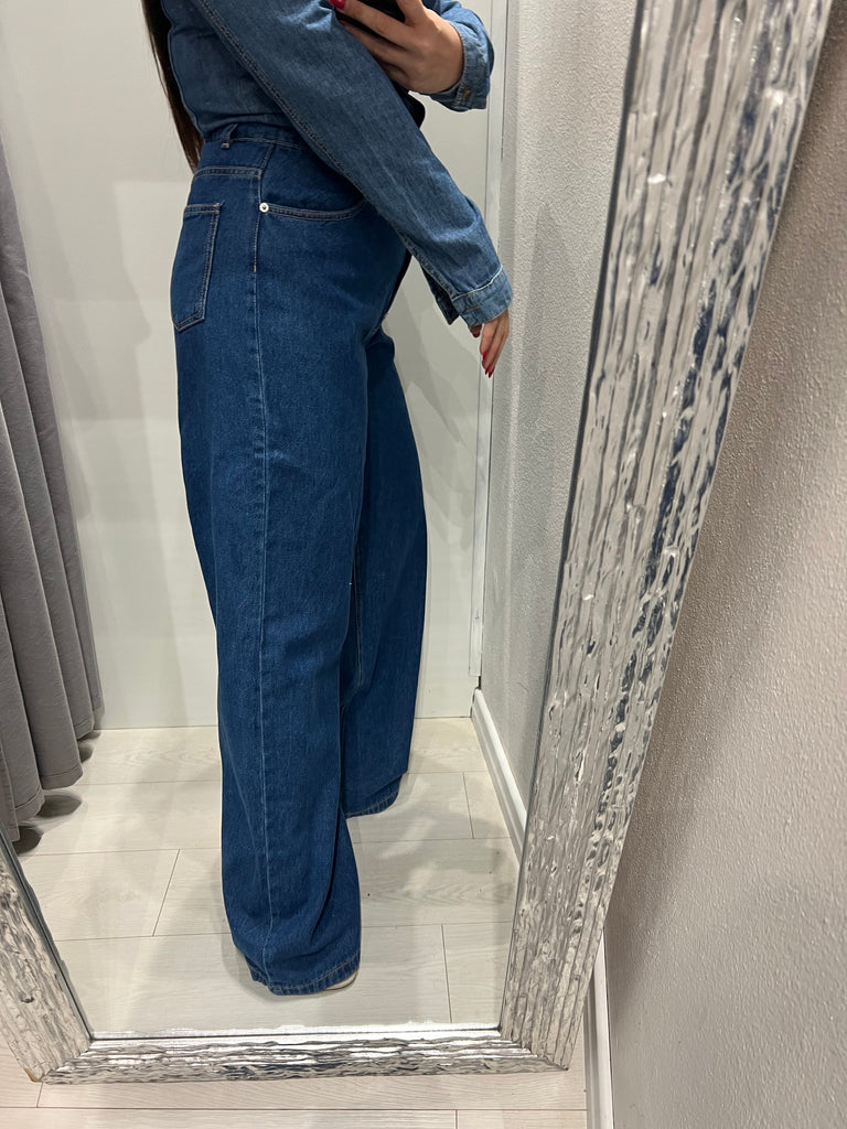 HaveOne•Tuta in jeans doppio tessuto