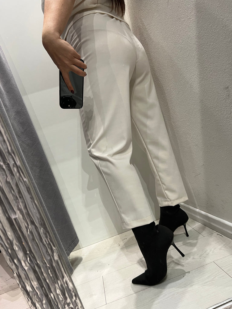 HaveOne•Pantalone burro elastico dietro