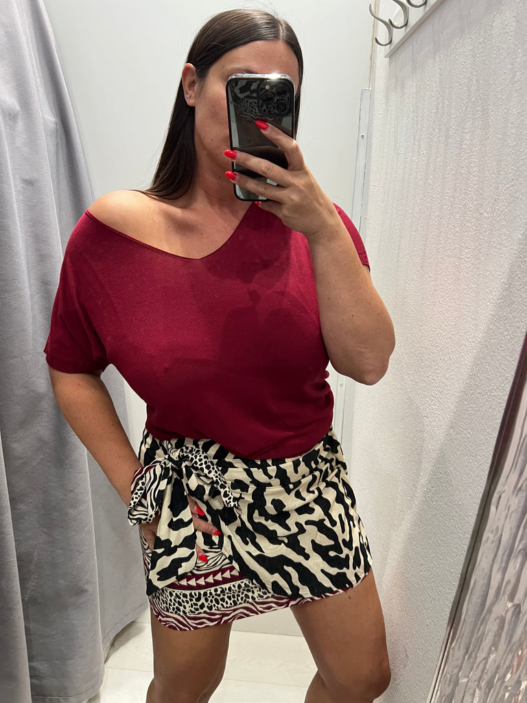 🚨KONTATTO•Maglia V fine viscosa•Più colori