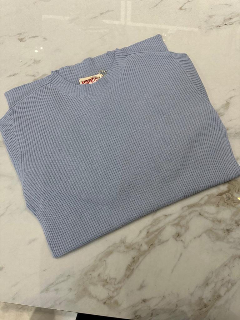 KONTATTO•Maglioncino costine girocollo•Più colori