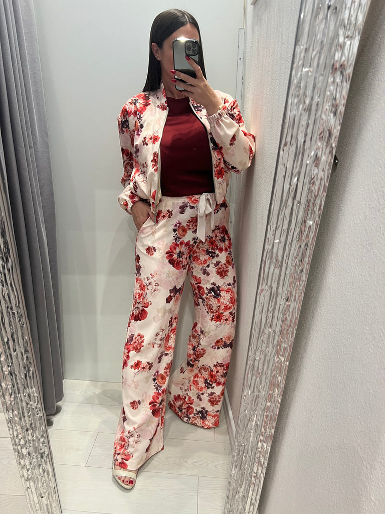 HaveOne•Bomber crop floreale