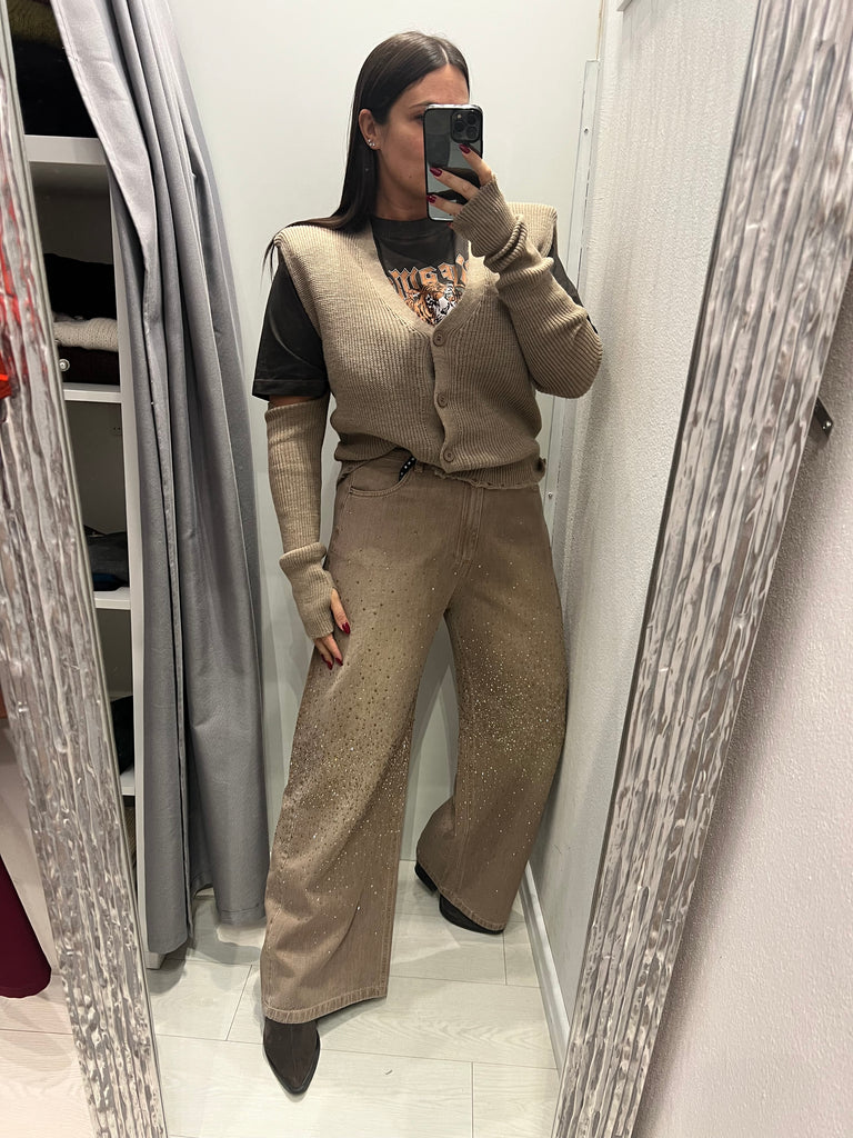 HaveOne•Jeans Amelie strass