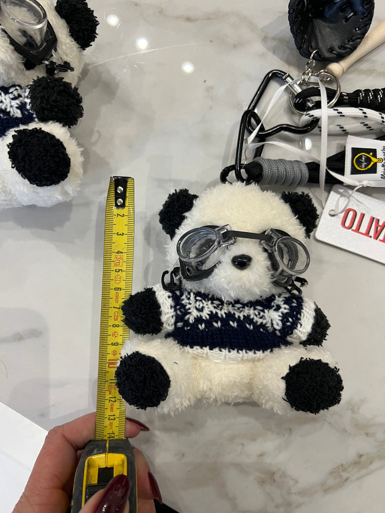 KONTATTO•Accessori per borsa peluche panda nero