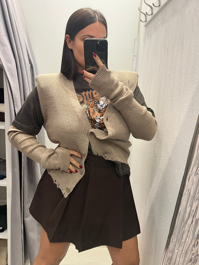 HaveOne•Gilet spallotte e rotture con manicotti•Più colori
