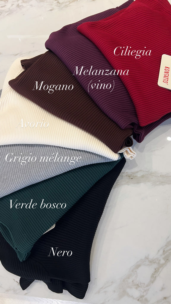 KONTATTO•Abitino cappettine a costine•Più colori