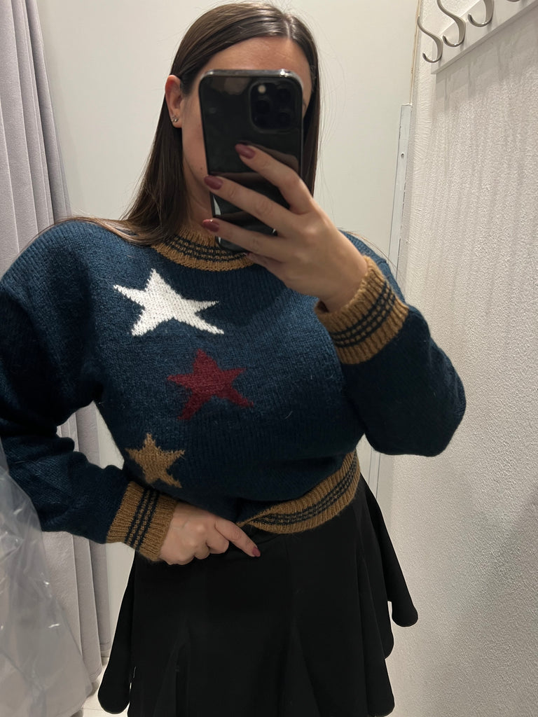 KONTATTO•Maglione mohair stelle•Più colori