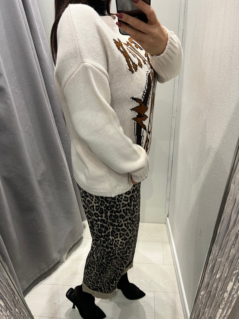 BLK30 HaveOne•Maglione over tigre Dreamer