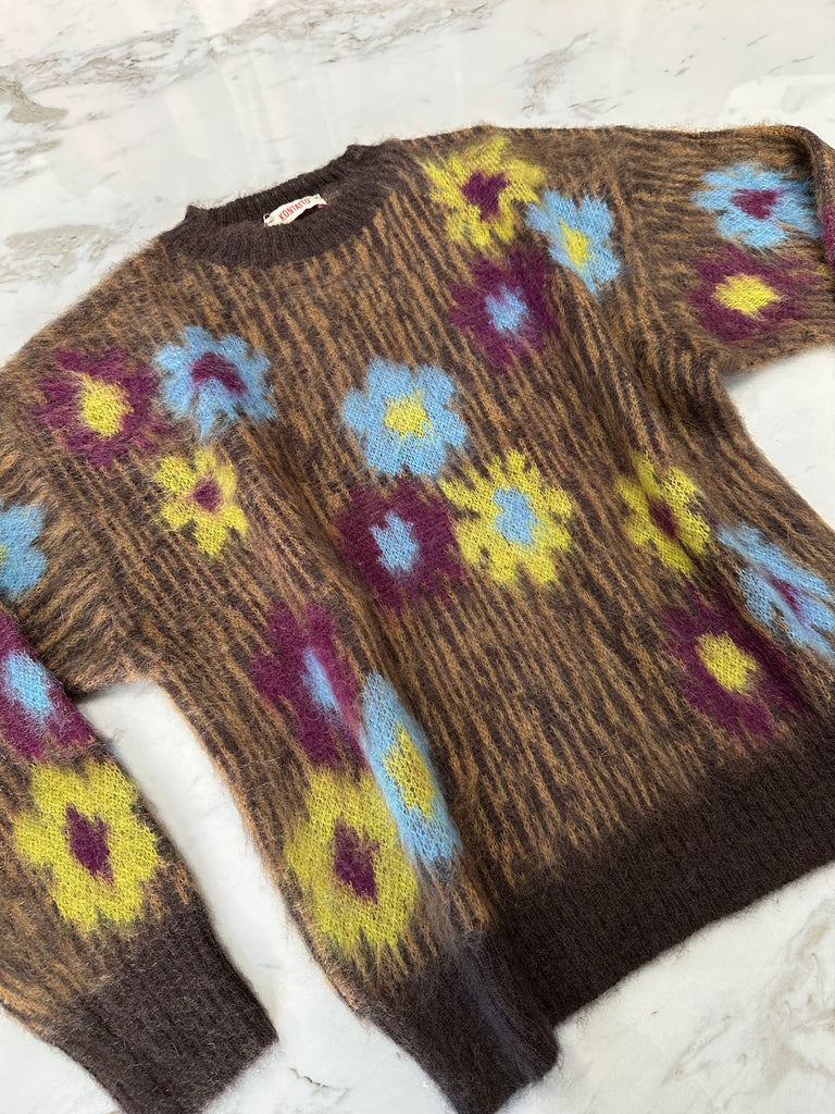 KONTATTO•Maglione misto mohair motivo floreale