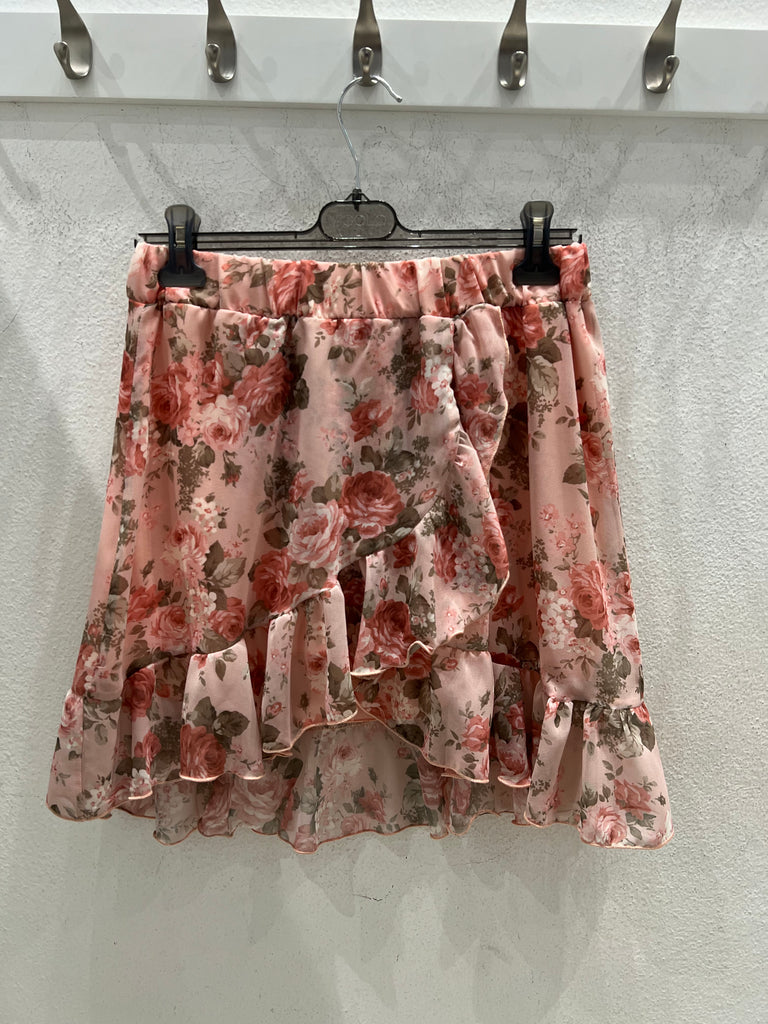 ViCOLO•Gonna floreale base rosa