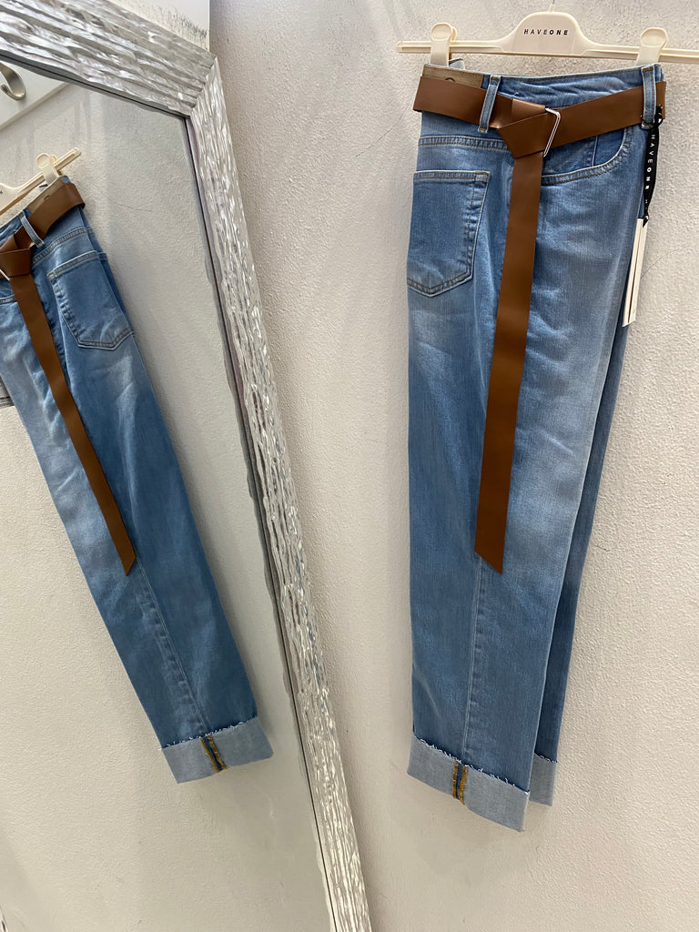 HaveOne•Jeans Mandy lavaggio chiaro