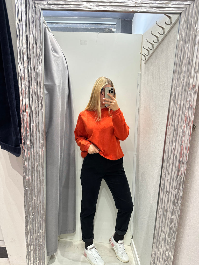 ViCOLO•Maglioncino scatoletta spalla scesa•Più colori