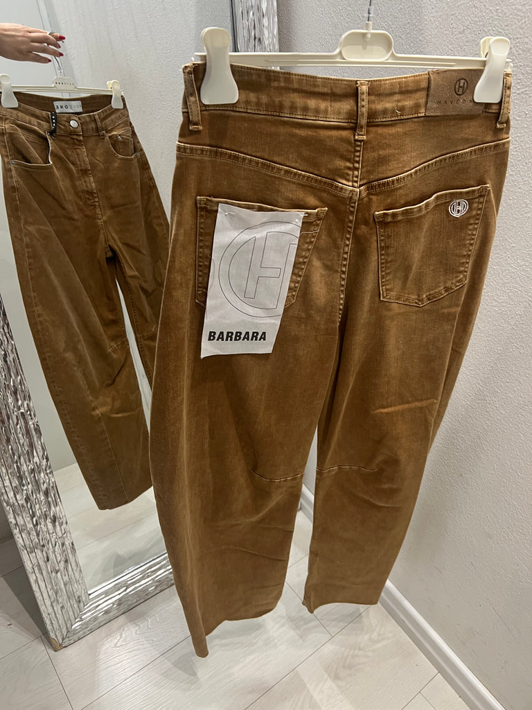 HaveOne•Jeans pantalone Barbara terra