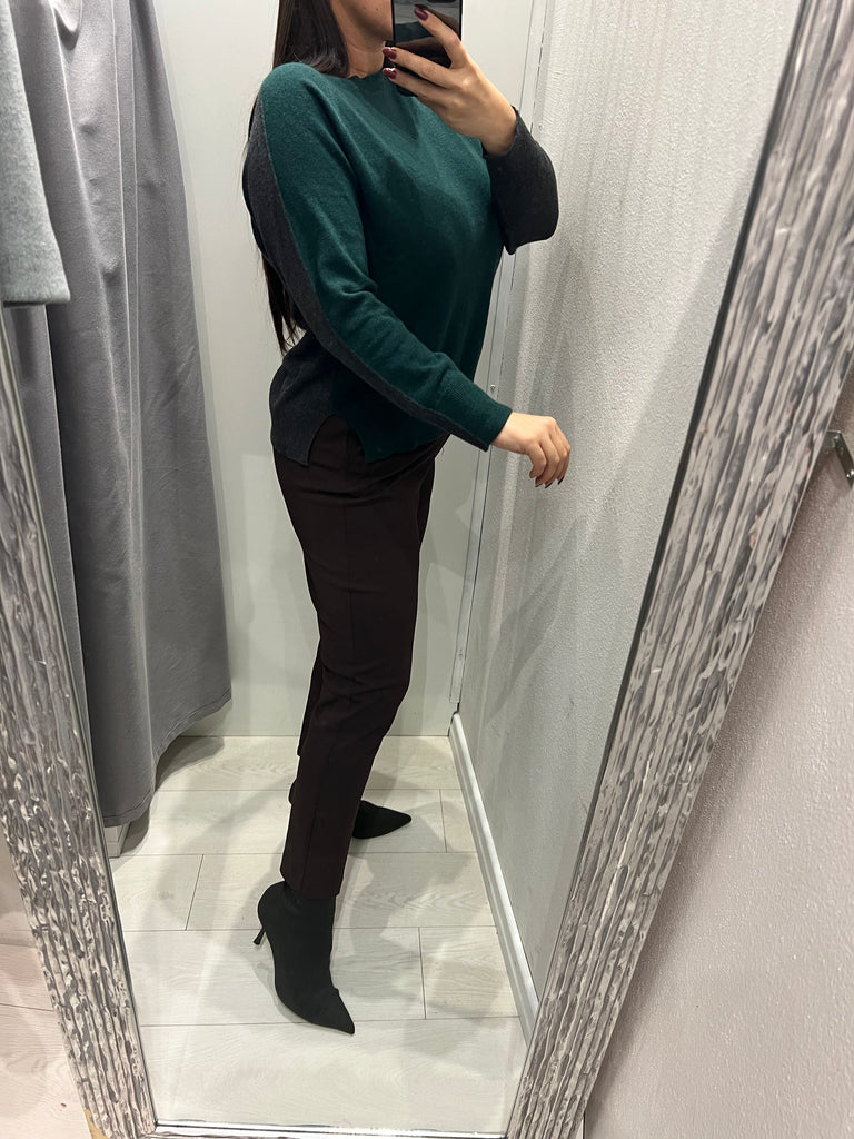 ViCOLO•Maglione bicolor misto cashmere•Più colori