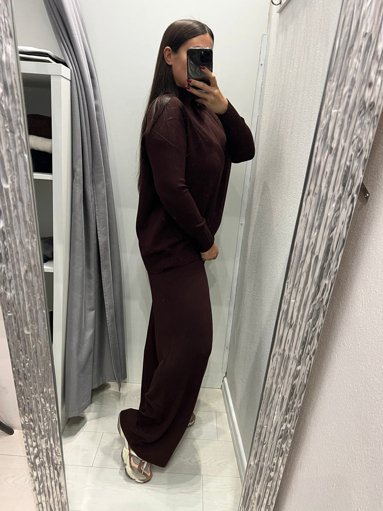 KONTATTO•Pantalone in maglia di viscosa