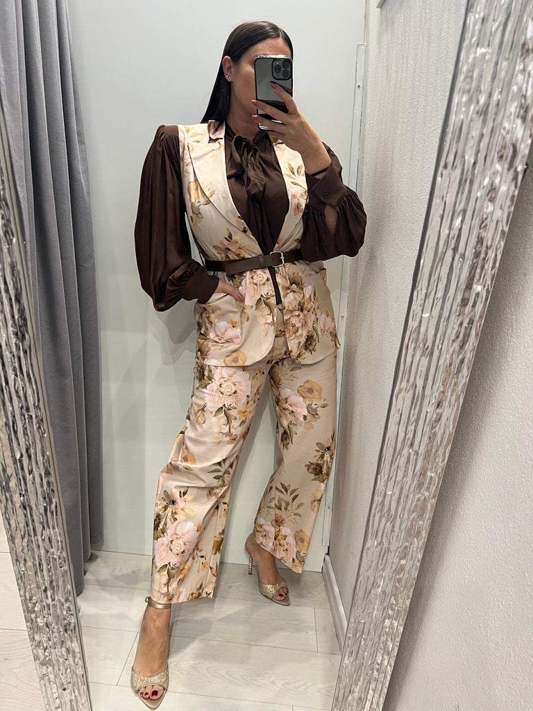 MSS💥ViCOLO•Gilet floreale in cotone