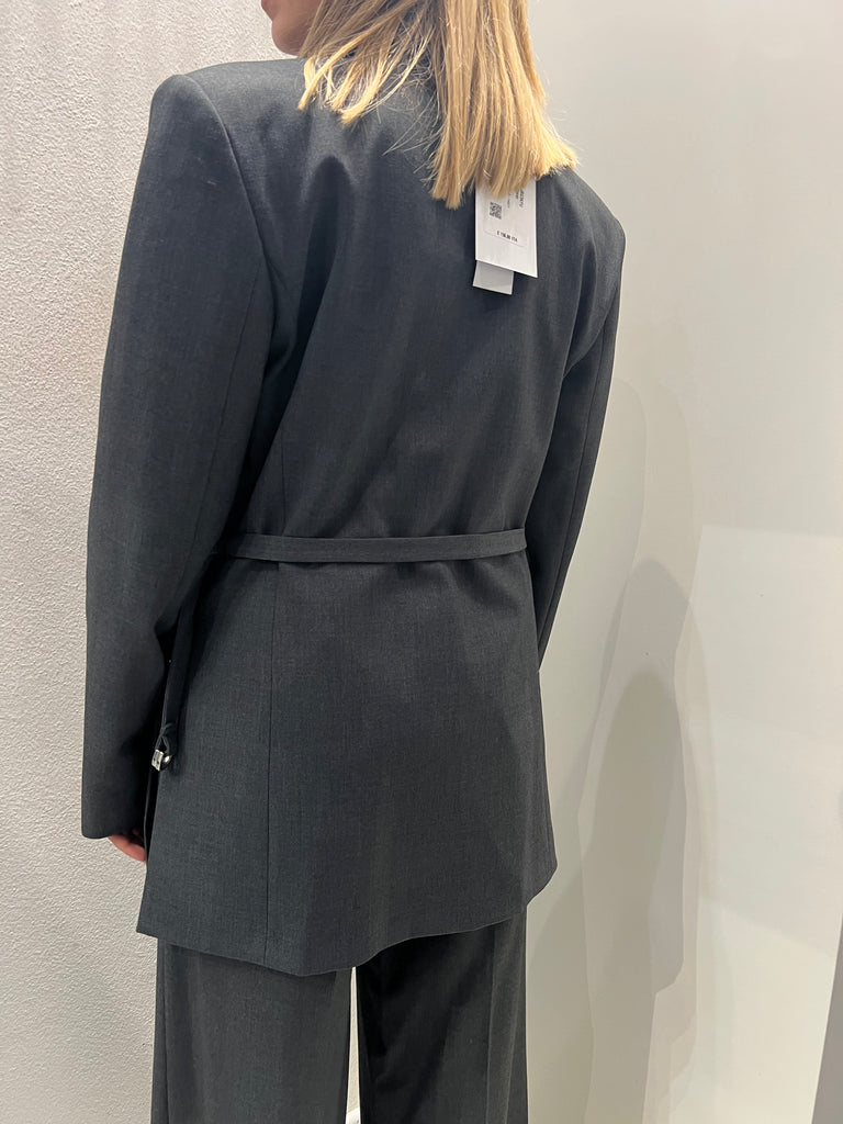 IMPERIAL•Giacca doppiopetto con cinturina grigio Garçon