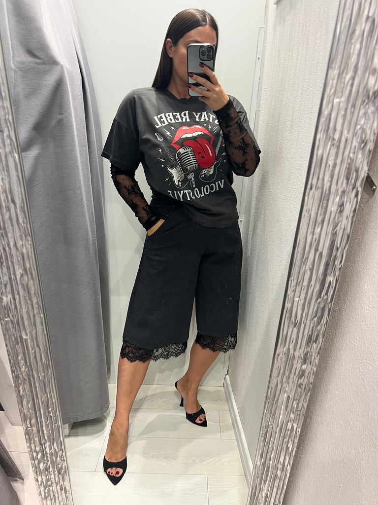 ViCOLO•T-shirt over STAY REBEL