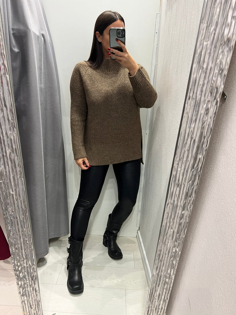 KONTATTO•Maxi lupetto spacchetti con lurex•Più colori