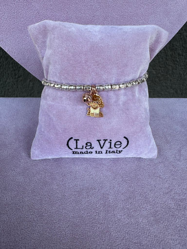 La Vie•Bracciale tbar granelli barboncino