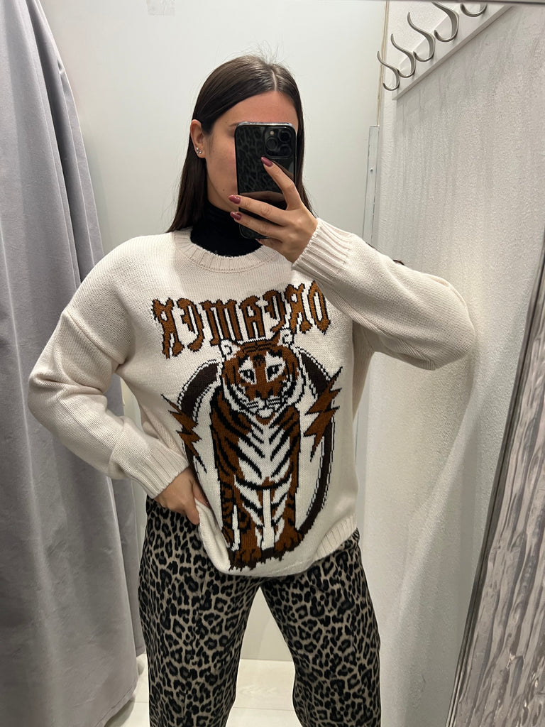 BLK30 HaveOne•Maglione over tigre Dreamer