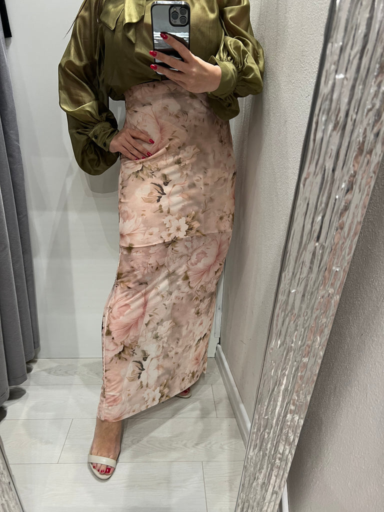 HaveOne•Gonna tulle stampa floreale