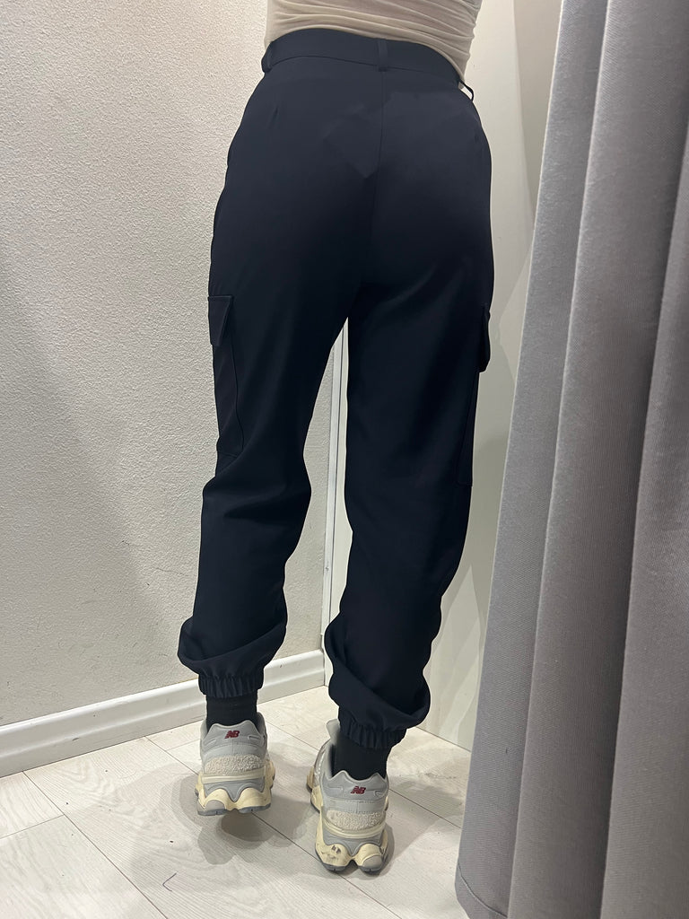 ViCOLO•Pantalone jogger cargo blu