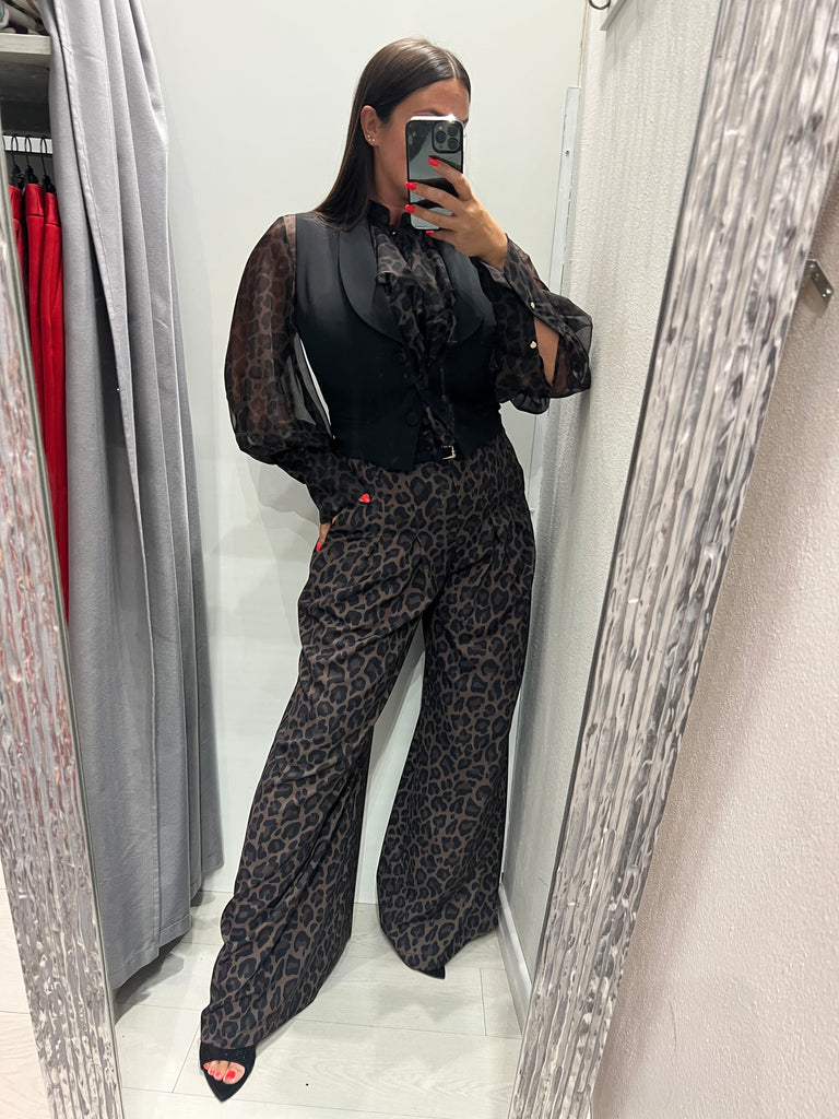 IMPERIAL•Gilet best con bottoni ricoperti nero