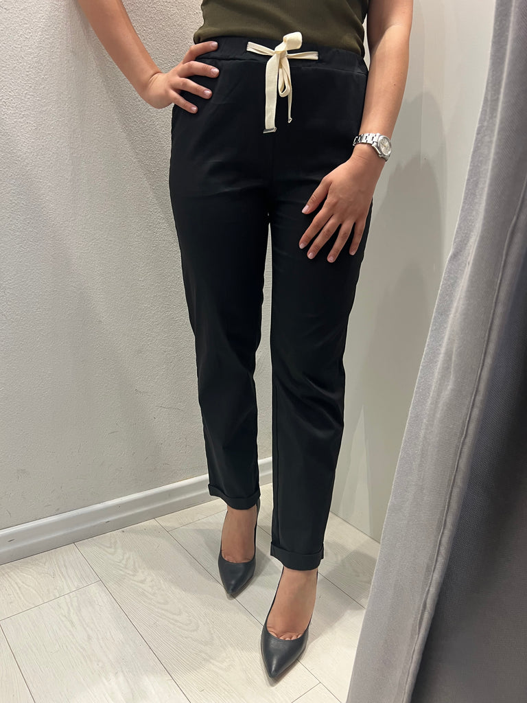 MSS💥ViCOLO•Pantalone tela leggerissima•Nero
