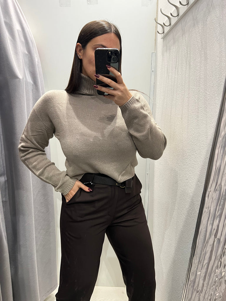 KONTATTO•Dolcevita crop misto angora•Più colori