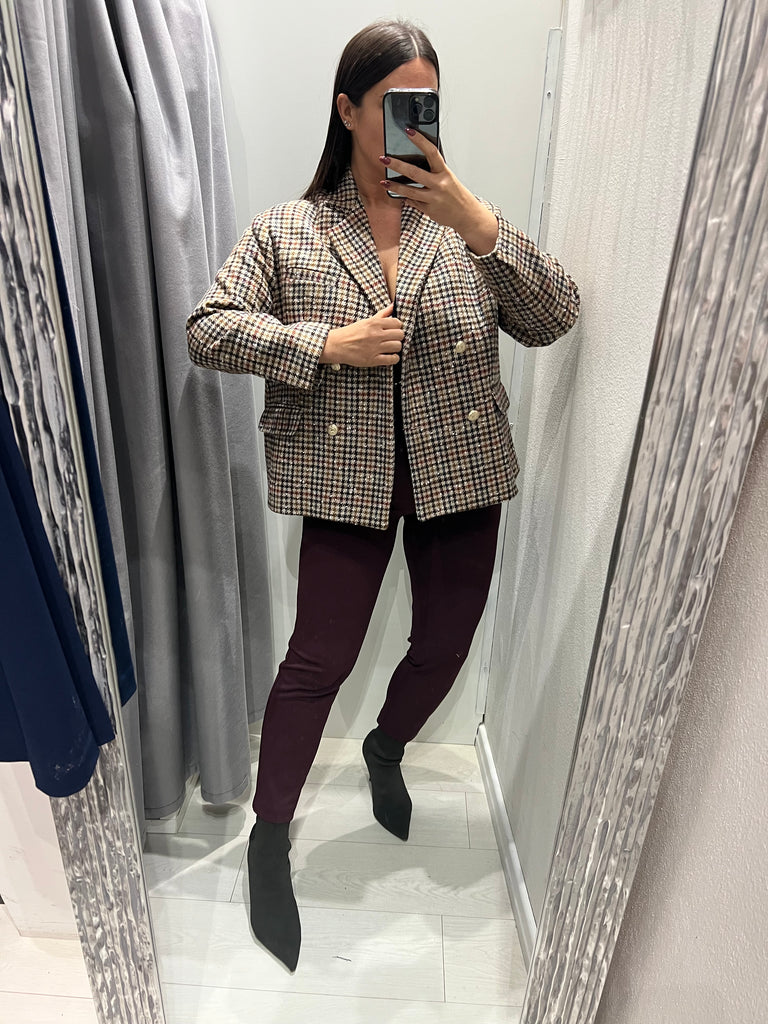 BLK30 HaveOne•Giacca cappottino over crop