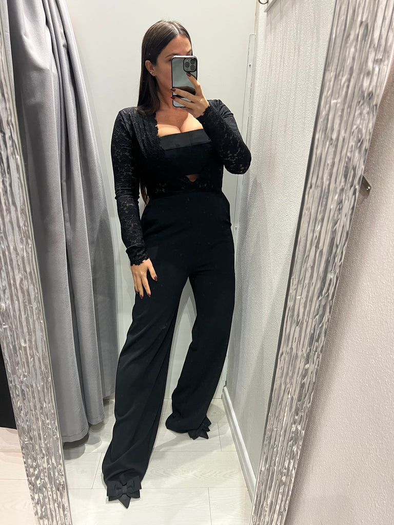 IMPERIAL•Tuta intera jumpsuit con pizzo