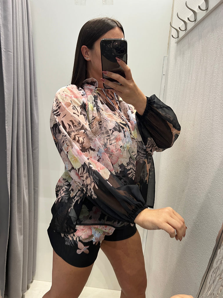 🚨KONTATTO•Completo Zimmer camicia+pantaloncino base nera