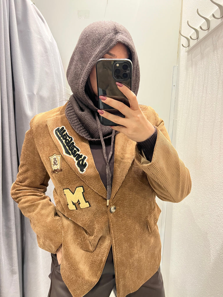 Susy Mix•Balaclava misto lana con laccio