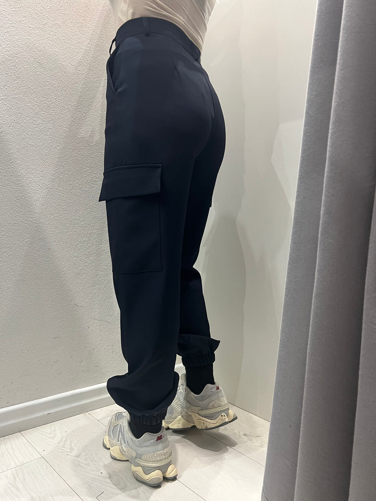 ViCOLO•Pantalone jogger cargo blu