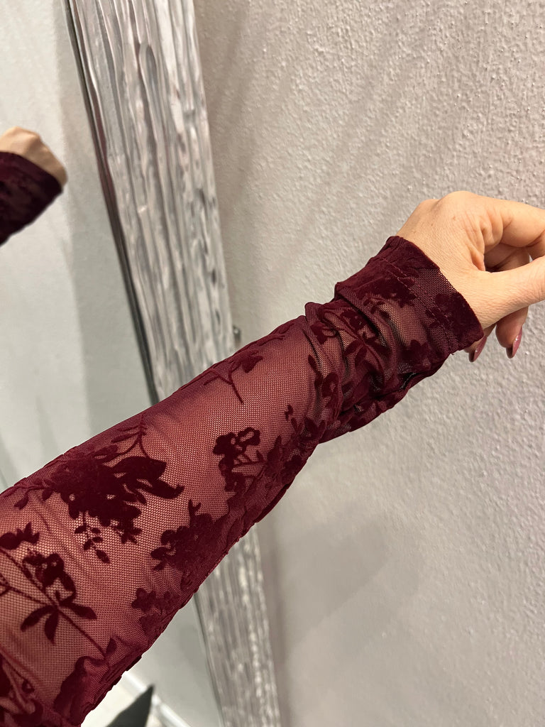 KONTATTO•Dolcevita tulle velluto