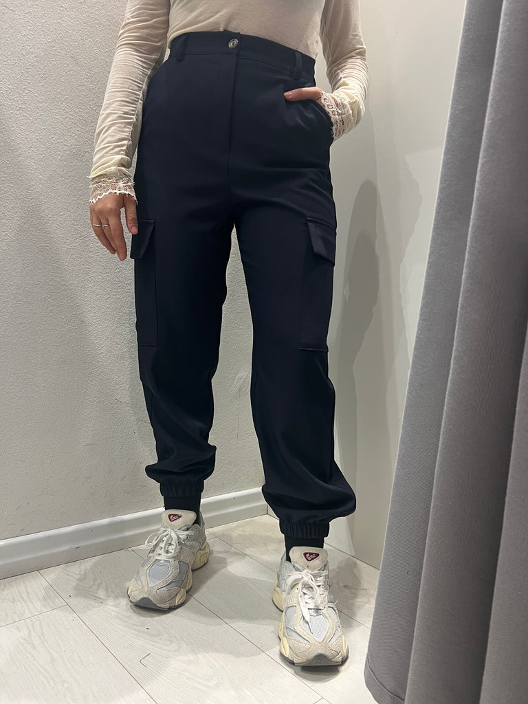 ViCOLO•Pantalone jogger cargo blu