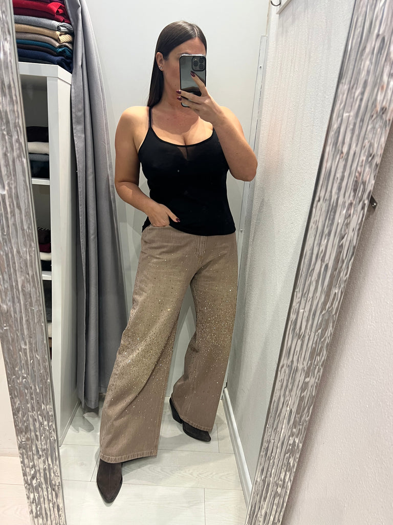 HaveOne•Jeans Amelie strass