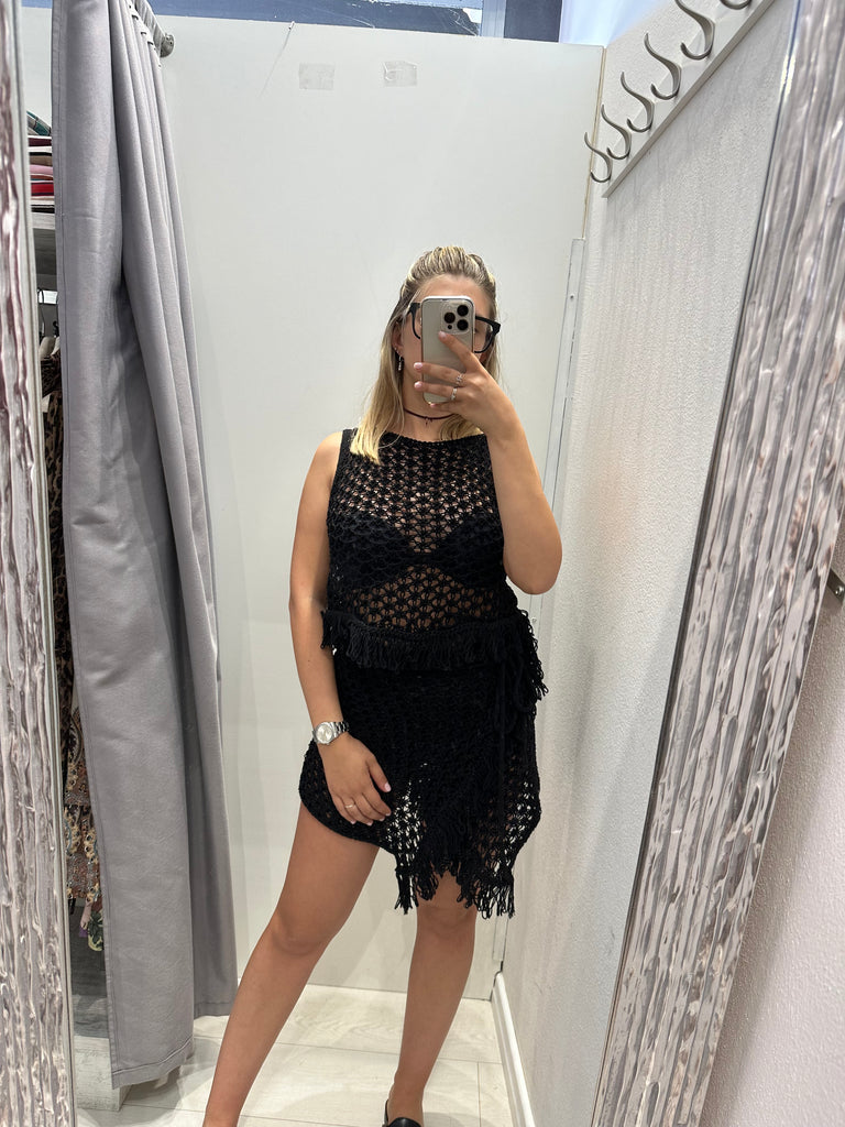 MSS💥HaveOne•Canotta top traforato crochet frange•Più colori