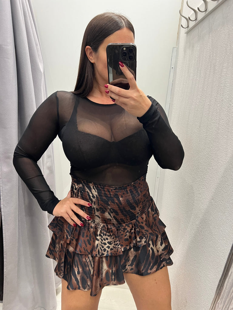 ViCOLO•Body girocollo velato in tulle