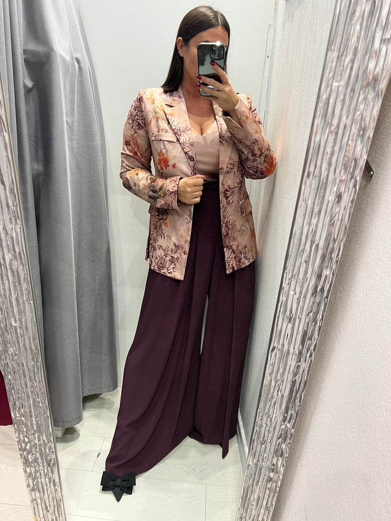 IMPERIAL•Pantalone best palazzo prugna