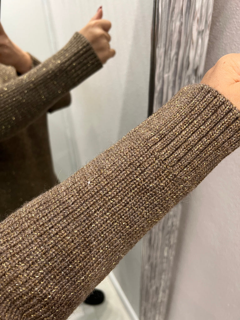 KONTATTO•Maxi lupetto spacchetti con lurex•Più colori