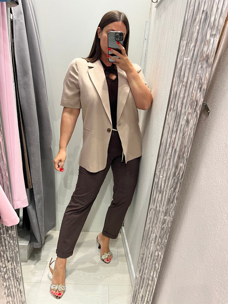 MSS💥ViCOLO•Pantalone tela leggerissima•Moro