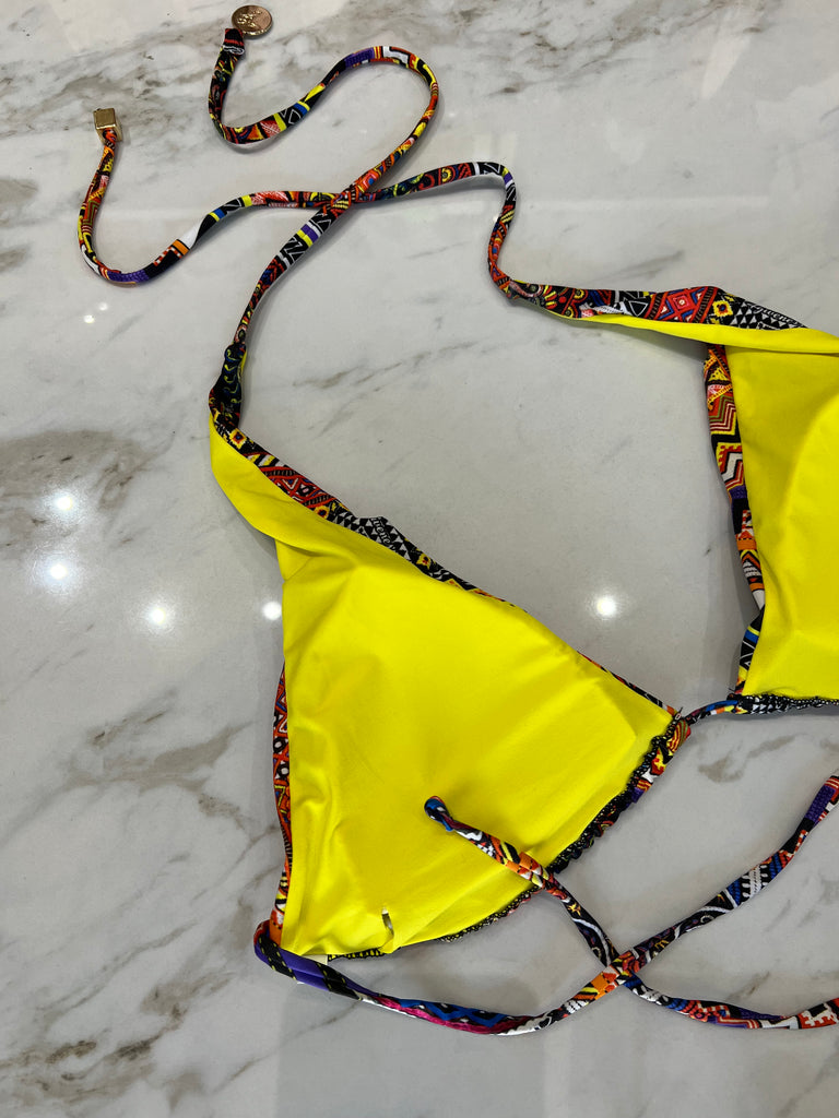 🚨4giveness•Bikini triangolo e slip sbambolato lacci