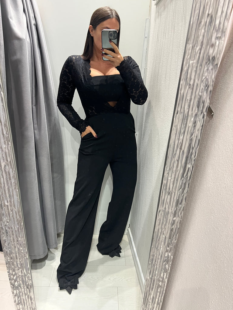 IMPERIAL•Tuta intera jumpsuit con pizzo