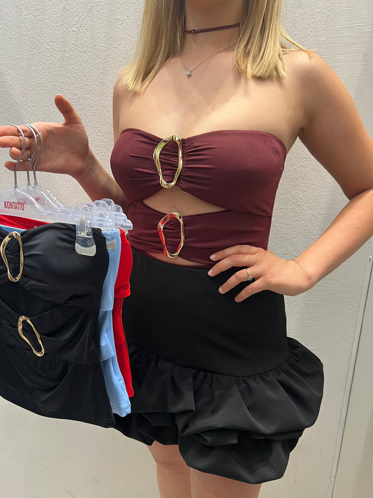 MSS💥KONTATTO•Top fascia cut-out anelli oro•Più colori