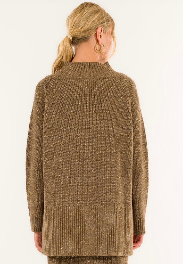 BLK30 KONTATTO•Maxi lupetto spacchetti con lurex•Più colori