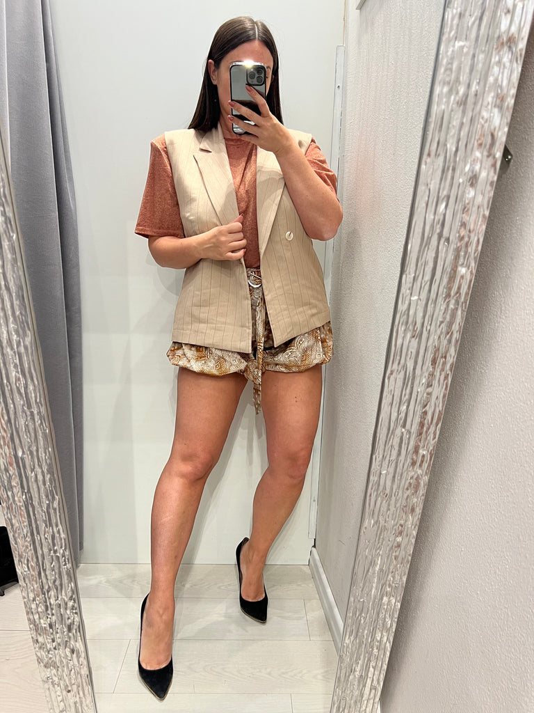 MSS💥HaveOne•Shorts palloncino stampa bandana coccio