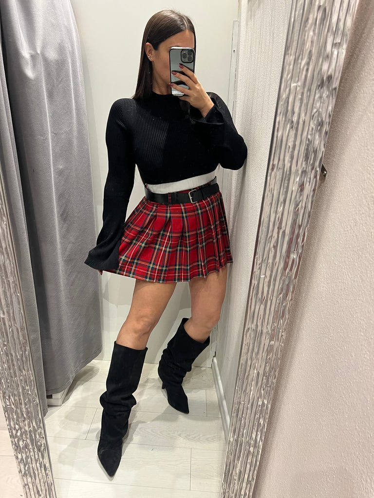 LUMINA•Gonna scozzese con boxer