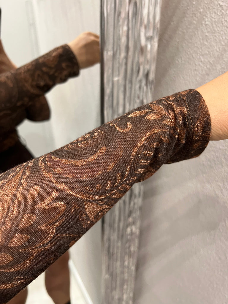 HaveOne•Maglia lanetta stampa cashmere