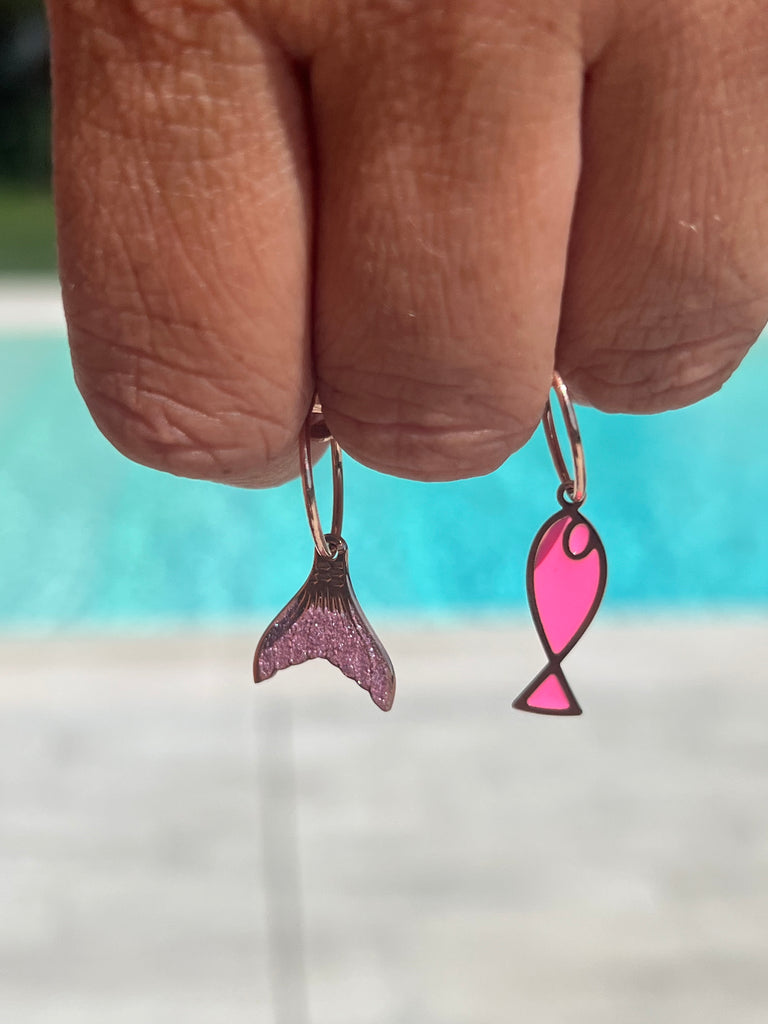 La Vie•Orecchino singolo ad anello con charm•Scegli il tuo
